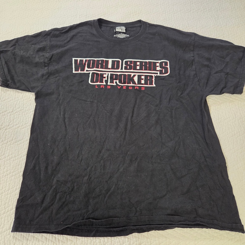 Gear‎ For Sports World Series of Poker Las Vegas Black Graphic T-Shirt Mens L